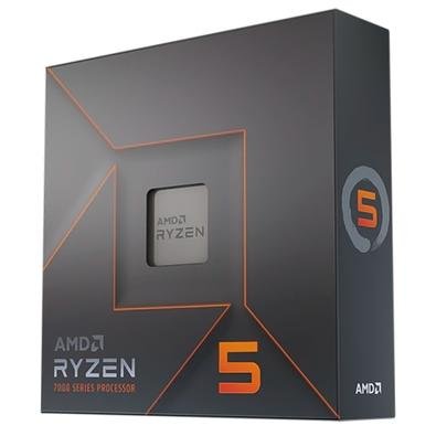 Imagem do Produto - Processador AMD Ryzen 5 7600X, 5.3GHz  Max Turbo, Cache 38MB, AM5, 6 Núcleos, Vídeo Integrado - 100-100000593WOF
