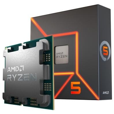 Imagem do Produto - Processador AMD Ryzen 5 7600, 5.1GHz Max Turbo, Cache 38MB, AM5, 6 Núcleos, Vídeo Integrado - 100-100001015BOX